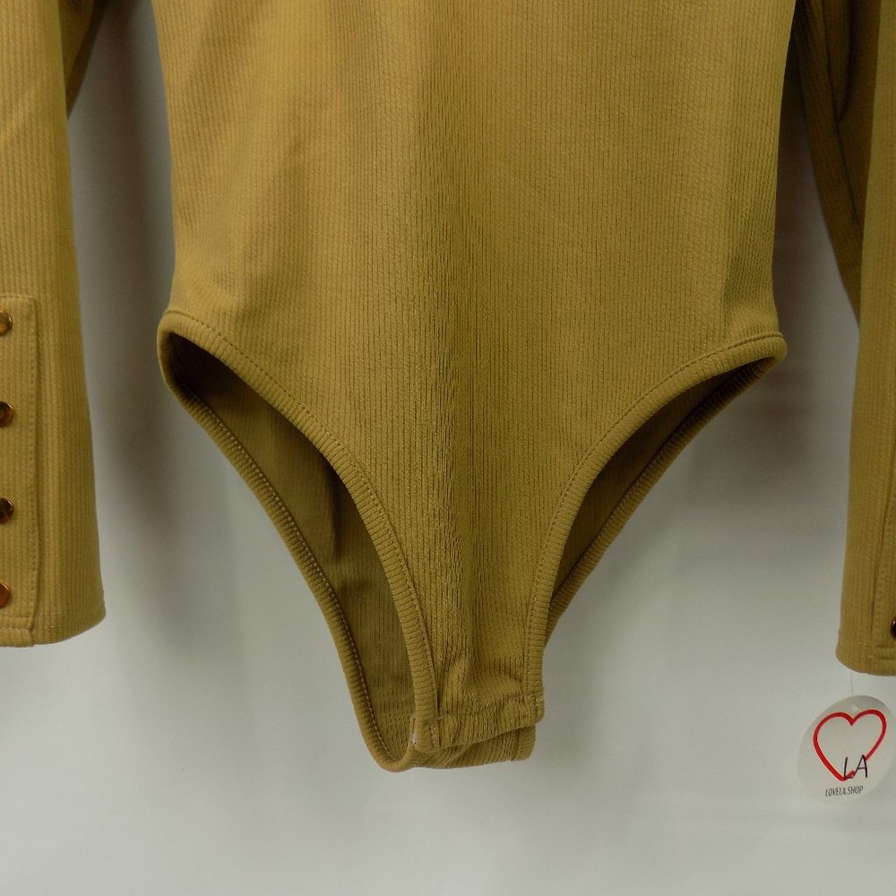 LoveLA Lura Ribbed Bodysuit in Tan NWT Multiple Sizes - Picture 5 of 9